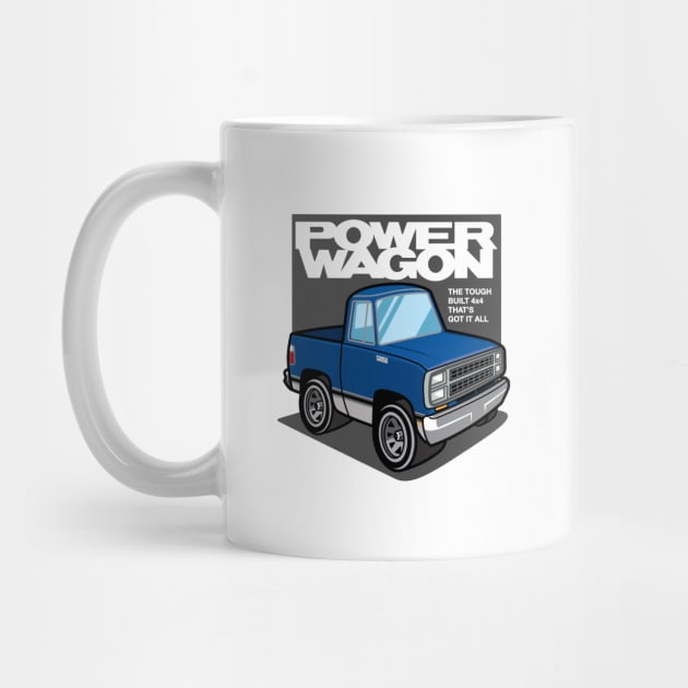 Impact Blue - Power Wagon (1980 - White-Based) by jepegdesign